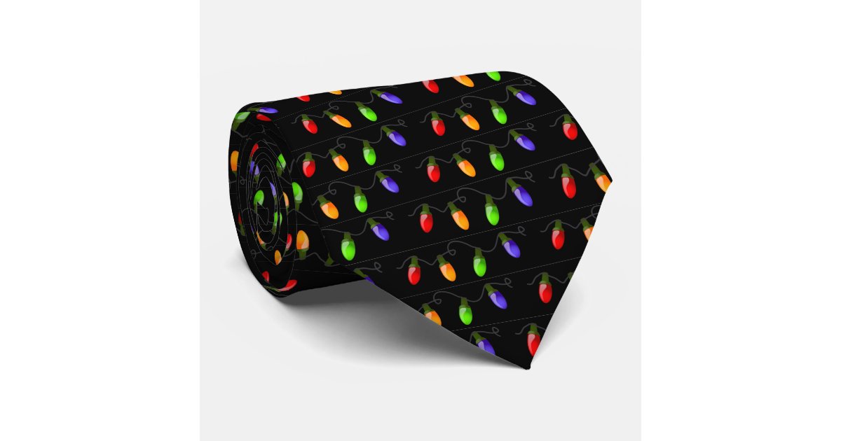 christmas lights tie zazzle christmas lights tie zazzle