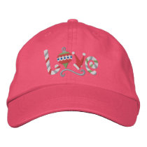 Christmas Love embroidered hats by Embroidery4U Christmas Love embroidered hats