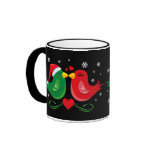 Christmas Lovebirds Mug