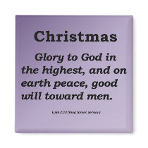 Christmas Luke 2-14 magnets