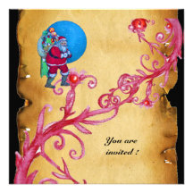 CHRISTMAS MAGIC BERRIES WITH PARCHMENT PERSONALIZED INVITE