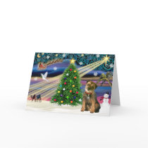 Christmas Magic Border Terrier cards by dogartchristmasgifts Christmas Magic Border Terrier cards