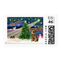Christmas Magic Border Terrier Postage
