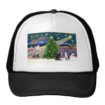 Christmas  Magic-Boston Terrier (2) Mesh Hat