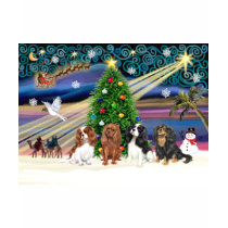 Christmas Magic / Cavalier King Charles (four) t-shirts by heartsonggallery Christmas Magic / Cavalier King Charles (four) t-shirts