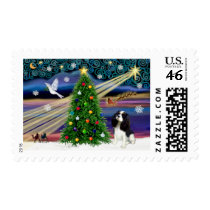 Christmas Magic Cavalier King Charles (Tri) postage by dogartchristmasgifts Christmas Magic Cavalier King Charles (Tri) postage