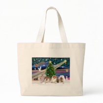 Christmas Magic Chow Chows (four) Canvas Bags