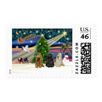 Christmas Magic Cocker Spaniels (three) Stamp