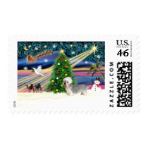 Christmas Magic Dandi Dinmont (slate) postage by dogartchristmasgifts Christmas Magic Dandi Dinmont (slate) postage
