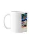 Christmas Magic Doberman Pinschers (two) mugs by dogartchristmasgifts Christmas Magic Doberman Pinschers (two) mugs