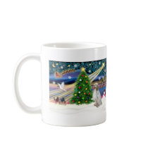 Christmas Magic English Setter mugs by dogartchristmasgifts Christmas Magic English Setter mugs