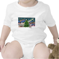 Christmas Magic Great Dane (fawn) t-shirts