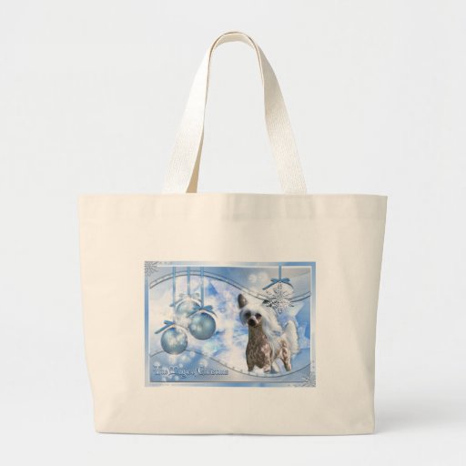 Christmas - Magic of Christmas - Chinese Crested Tote Bags