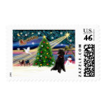 Christmas Magic Poodle (black Standard) postage