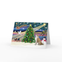 Christmas Magic Shiba Inu 4 cards