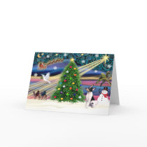 Christmas Magic Toy Fox Terrier cards