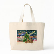 Christmas Magic - Two Airedales Bag