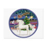Christmas Magic - White Arabian Horse Post Card