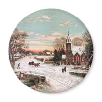 Christmas Magnet by vintageamerican Christmas Magnet