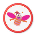 Christmas Magnets Key Chains Buttons: Pink Bee