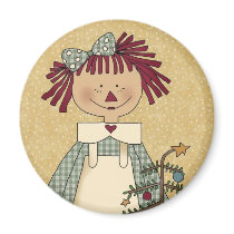 Christmas Magnets: Simple Joys Annie by HissyFitGifts Christmas Magnets: Simple Joys Annie