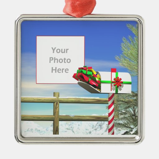 christmas mail photo frame christmas tree ornaments zazzle christmas mail photo frame christmas tree ornaments zazzle