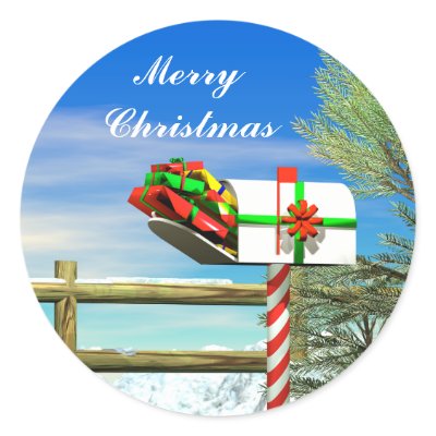 Christmas Mail stickers