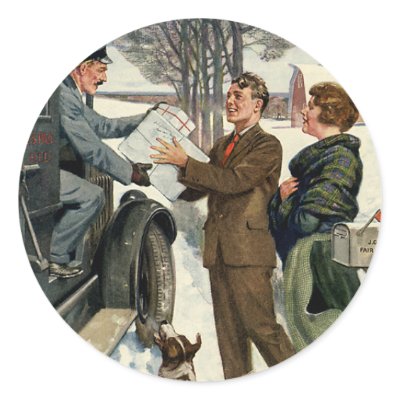 Christmas Mail stickers