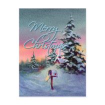 CHRISTMAS MAILBOX by SHARON SHARPE postcards