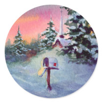 CHRISTMAS MAILBOX by SHARON SHARPE stickers by sharonsharpe CHRISTMAS MAILBOX by SHARON SHARPE stickers