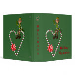 Christmas Male Elf Heart Holiday Custom Binder