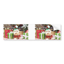 Christmas - Maltese X - Charlie Bumper Stickers