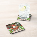 Christmas - Maltese X - Mugsy Beverage Coaster