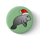 Christmas Manatee Santa