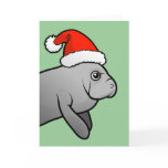 Christmas Manatee Santa