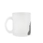 Christmas Manatee Santa Frosted Glass Mug
