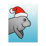Christmas Manatee Santa