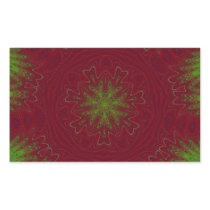 Christmas Mandala in Red and Green Sticker