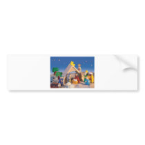 Christmas Manger Scene bumper stickers