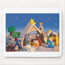Christmas Manger Scene Mousepad