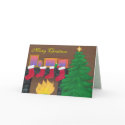 Christmas Mantle Card by Customizables Christmas Mantle Card