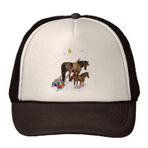 Christmas Mare and Colt Hat