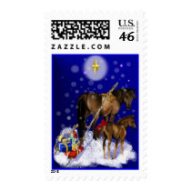 Christmas Mare and Colt Postage