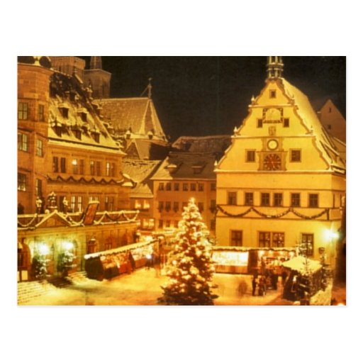 Christmas Market Germany Postcard