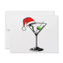 Christmas Martini invitations