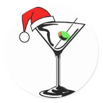 Christmas Martini stickers
