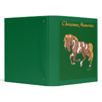 Christmas Memories Holiday Horse Scrapbook binders by starhorsepax Christmas Memories Holiday Horse Scrapbook binders