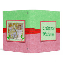 Christmas Memories Red & Green Custom Photo Binder