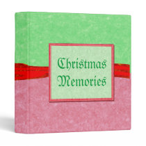 Christmas Memories Red & Green Custom Photo Binder