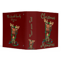 Christmas Memories Reindeer Holiday Album  Binder